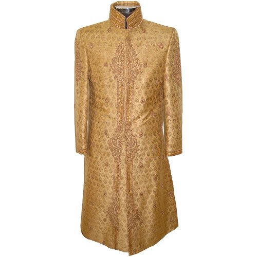 Traditional golden sherwani